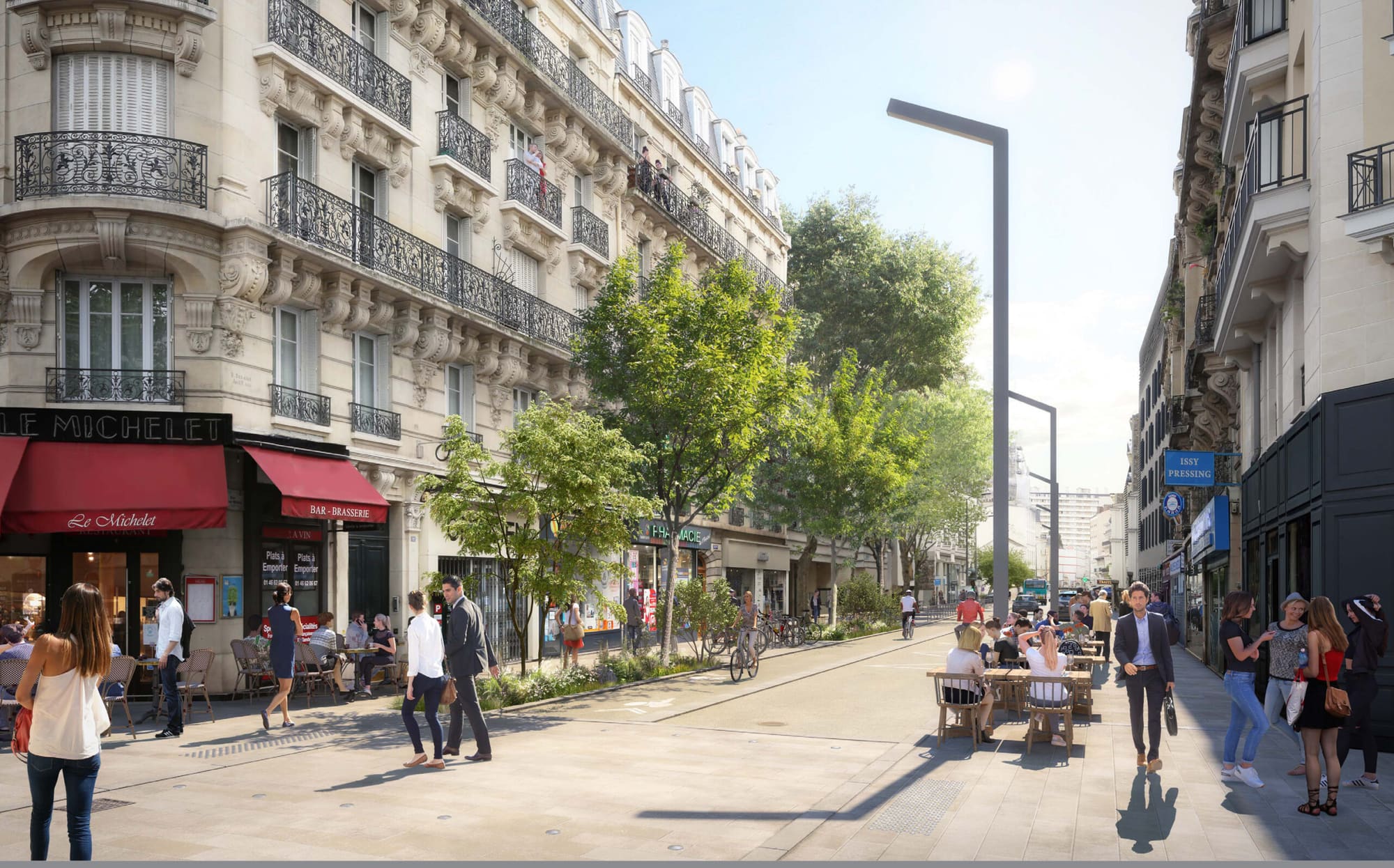 Rue Ernest Renan et Places